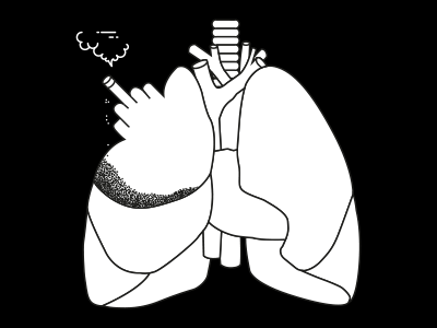 Negative ashes black cancer cigarette fuck heart human lung lungcancer negative smoke
