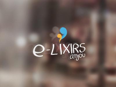 E-Lixirs Anjou ecig logo shop visual identity