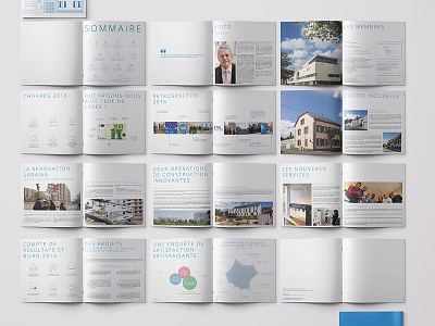 Pôle Habitat - Rapport d'activité activity report book booklet brochure brochure design design edition report square