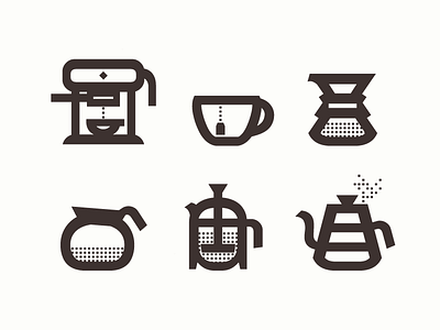 Helvetica Coffee + Tea chemex coffee coffee pot cup espresso french press helvetica helvetica nation icons kettle tea