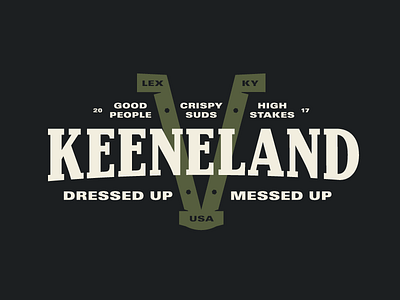 Keeneland V crispy horse horseshoe keeneland kentucky kentucky derby lexington lockup racing suds type