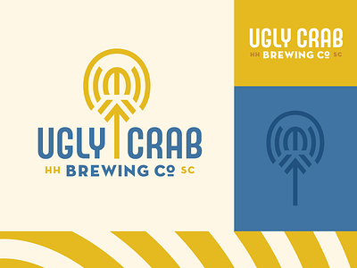 Ugly Crab Brewing beach beer beer branding brewery brewing crab hilton head horse logo horseshoe crab palm south carolina