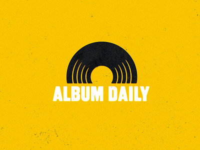 Album Daily Logo album daily logo music record sound speaker sun sunrise