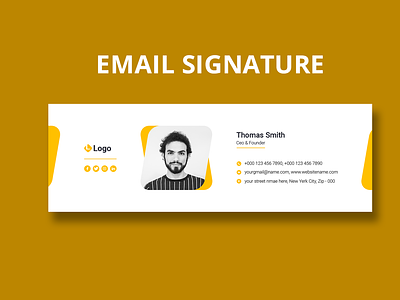 Email Signature graphic design signature ui