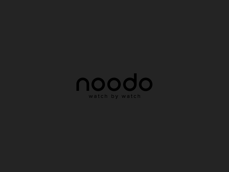 Noodo - Watch Brand Logo animation logo motion typography watch