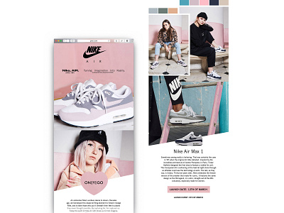 Nike x Onygo branding graphic design newsletter design nike nike emea online marketing recap ui