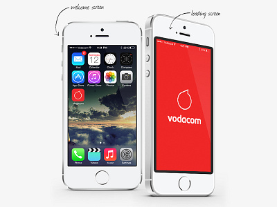 Vodacom iOS7 app Concept app apple ios7 iphone riyadh gordon south africa vodacom