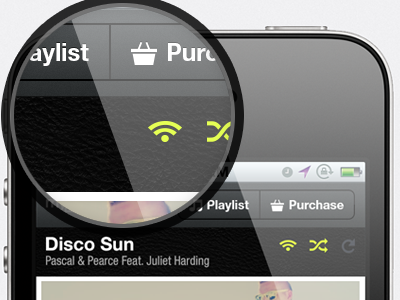 myspace iPhone Concept App Radio & Shuffle icon