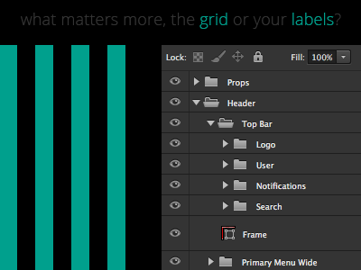 Grid or Lables, what matters more? design grid lables photoshop psd