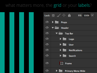 Grid or Lables, what matters more?