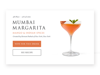 Mumbai Margarita cocktail