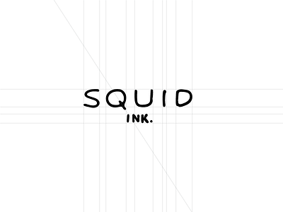 Squid Ink. brand branding grid inc ink mark squid word