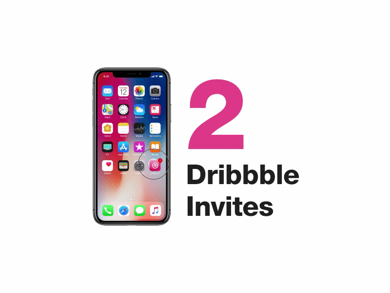 2 Dribbble Invites design designer dribbble framer giveaway invitation invite invites portfolio prototype ui