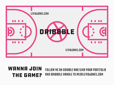 Wanna Join the Game? basketball brand court design dribbble dribble intro invitation invite play shot ui