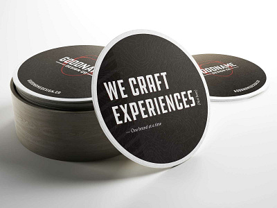 Goodname Design Co.aster agency beer brand coaster design drink experiences goodname typography