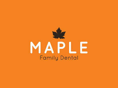 Maple Family Dental | Logo Prelim #3 branding dental logo logo design
