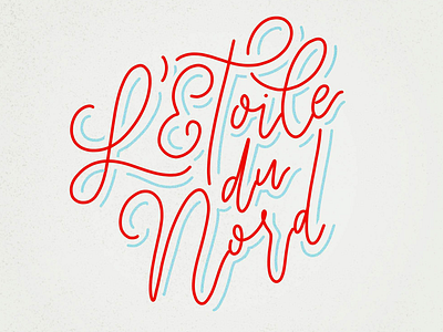 L'Etoile du Nord hand drawn type hand lettering hand lettering art minnesota typography