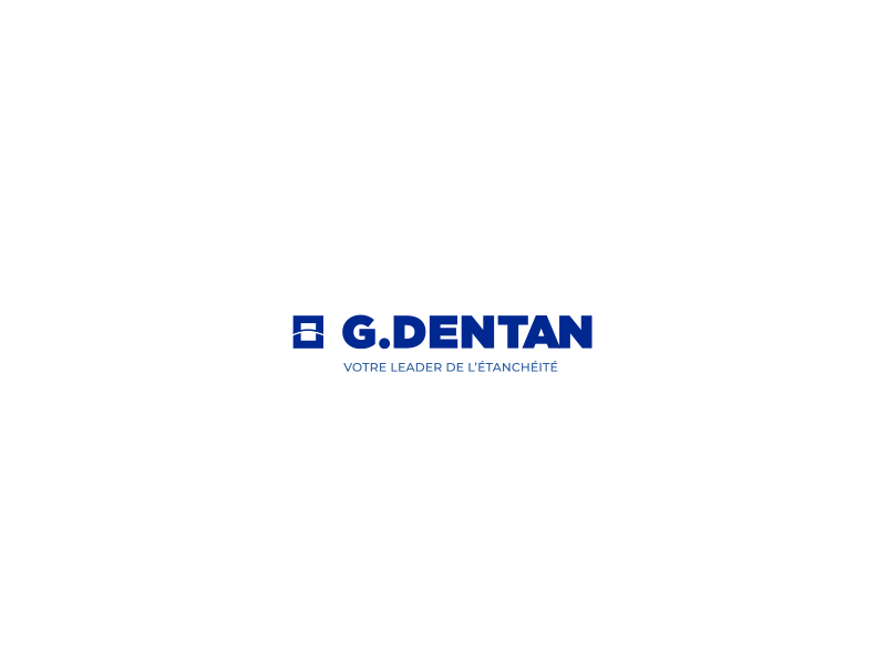 G.Dentan Logo Animation 2d animation 60fps blue logo logo aniamtion minimal motiondesign motiongraphics orange wedge sleek