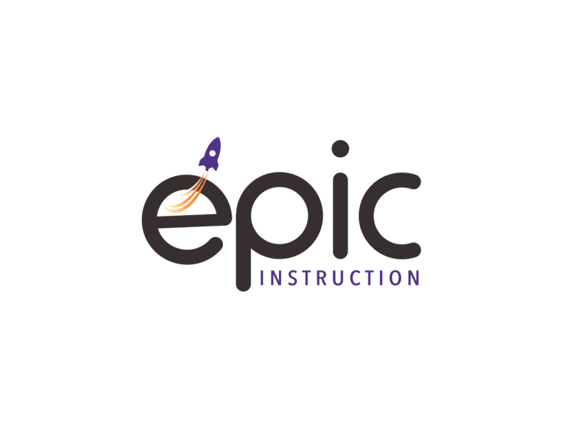 Epic Instrucion Logo Animation logo logo animation logoanimation lottie motiondesign motiongraphic orange wedge orangewedge rocket simple stroke strokes