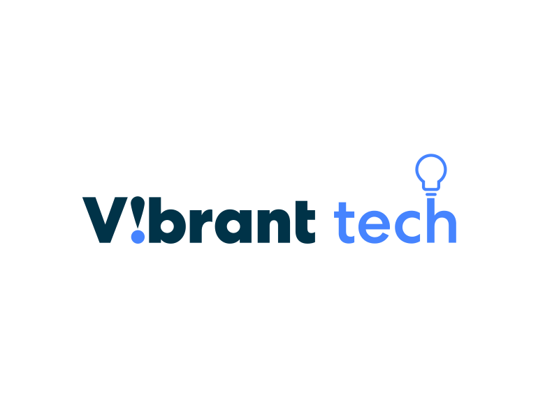 Vibrant Tech Logo Animation 60fps after effects animation flat flat design json logo animation lottie material material design motion design motion graphics simple text animation vibrant vibrant tech