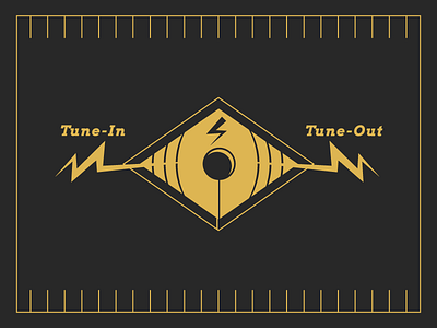 Tune In/Tune Out doodle illustration line simple tacos vector