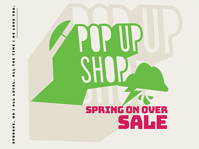 Pop Up Shop local logo makers popupshop sale shop spokane