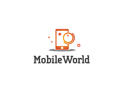 Mobile World Logo identity logo logotype