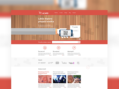 Ecard Web Page business ecard flat ui web design web page