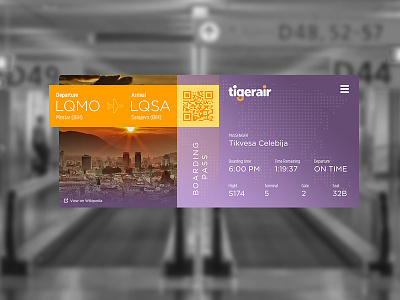 Boarding Pass UI android app boarding pass ios mobile osx ui ux web