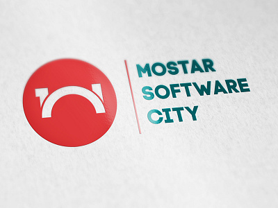 Mostar Software City Logo brand branding city logo logotype mostar software