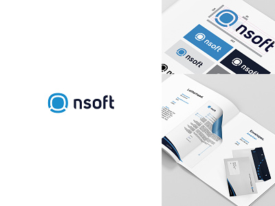 Nsoft Brand Identity Guide astronaut brand branding identity logo logotype mark nsoft space