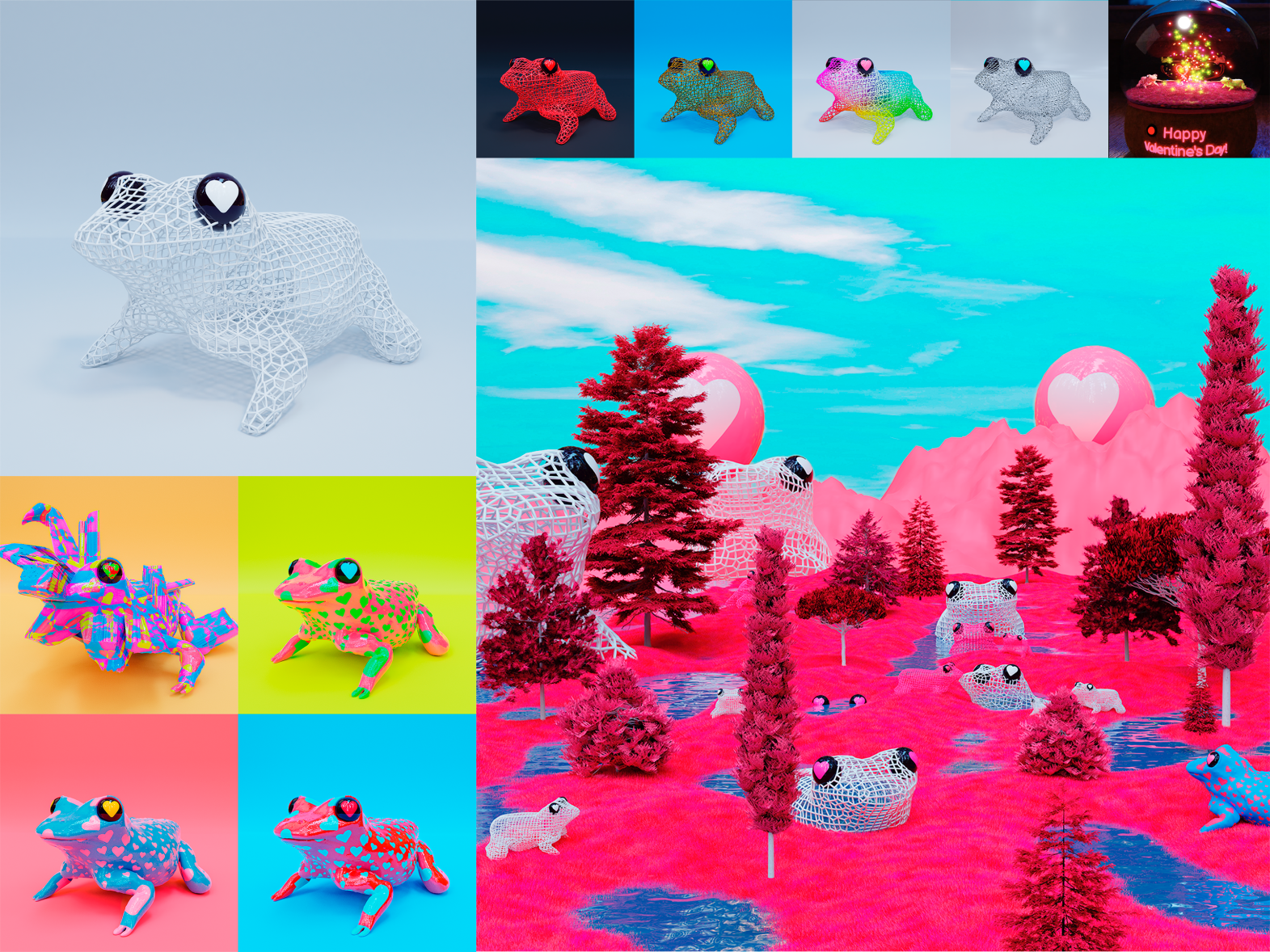 Frog life collection by Nikita on Dribbble