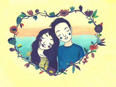 us illustration love wedding