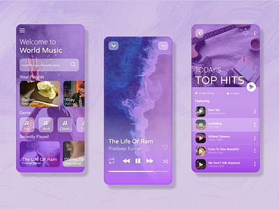 Music player 🎶🎶UI Design