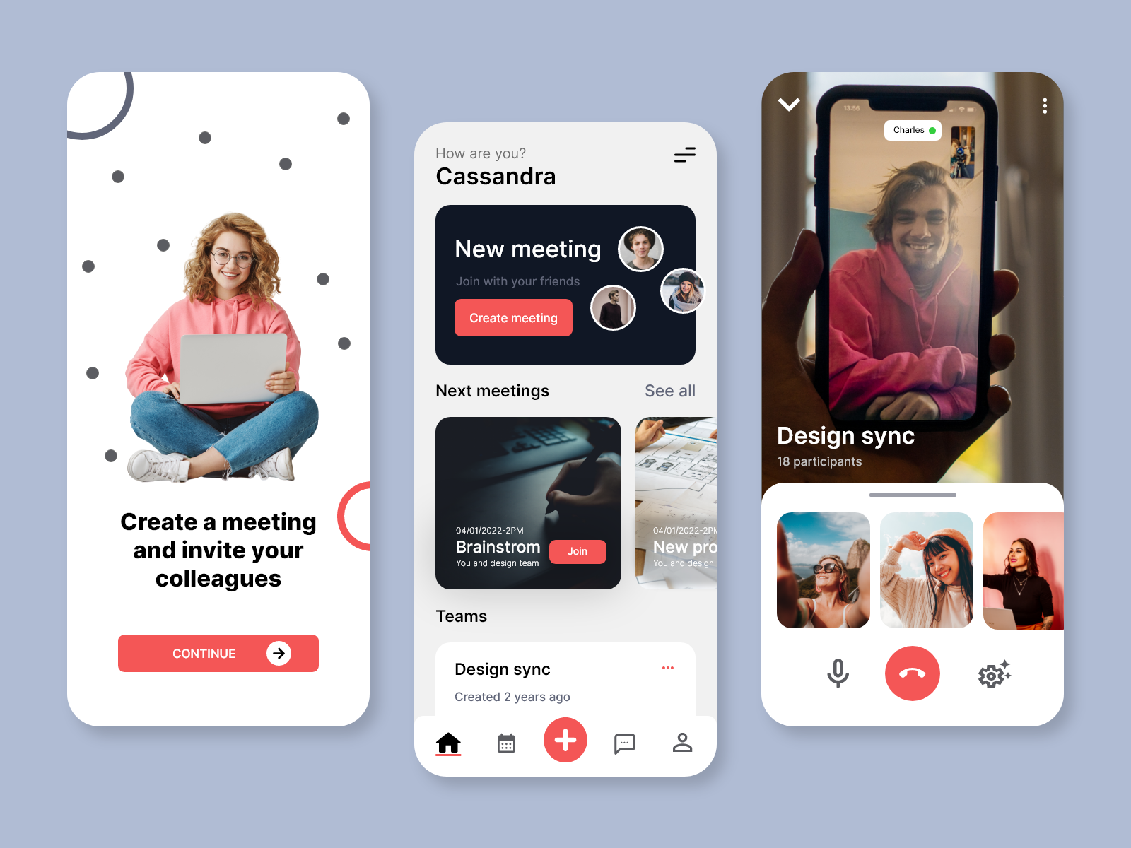 Real time meeting🤝 and 🗓️scheduling app by Siraj Nafisha on Dribbble