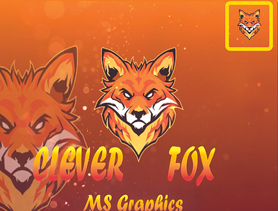 "CLEVER FOX"logo design 3d animation branding graphic design illustration logo meshtool vector