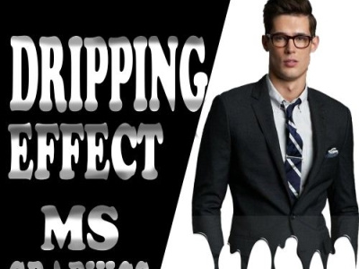 "DRIPPING EFFECT"by MS Graphics 3d animation design dripping effect graphic design illustration logo ms graphics vector