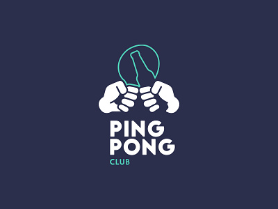 Ping Pong Club Concept branding club concept illustrator logo pingpong rejected logo