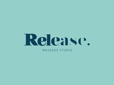 Release Massage Studio Concept branding concept illustration illustrator logo logodesign massage release studio vector