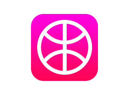 iOS 7 dribbble icon