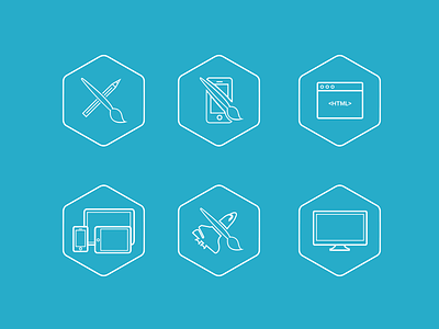 Icon set 'Skill' portfolio branding creative design development icons portfolio