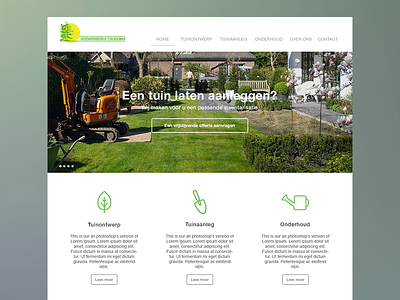 Ton Bouman Hoveniers Website WIP design gardening landscaping website