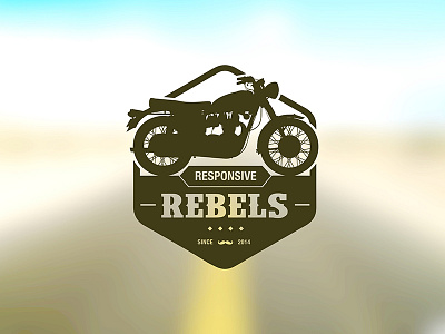 Responsive Rebels logo exploration logo motor rebels responsive team