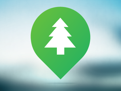 In2forest logo image blue design forest geo location location green in2forest logo pointer white