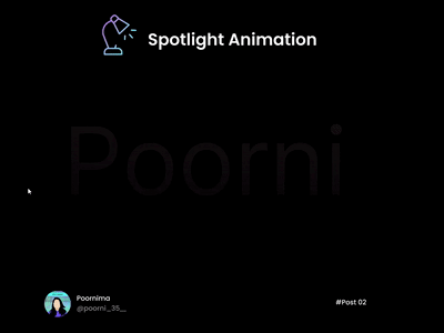 Spotlight Animation animation design interaction design prototype spotlight animation ui uxui