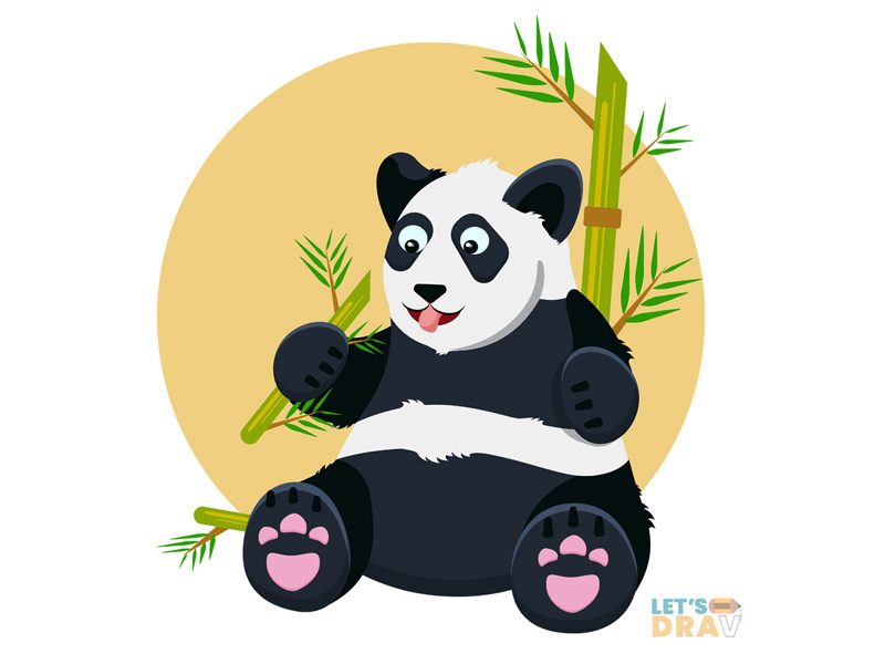 Giant panda - Vector speed drawing (Ep_#02) illustration adobe photoshop illustartor vector digital art speed drawing panda giant panda