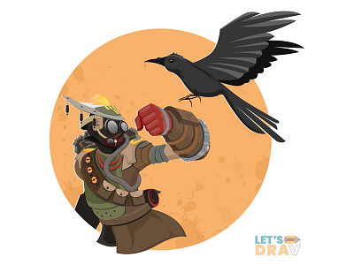 Bloodhound (Apex Legends) - Vector speed drawing adobe apex legends artist arts creative drawings illustrator photoshop speed painting