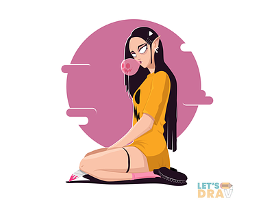 "PUA" (Draw This in Your Style) - Vector speed drawing (Ep_#10) adobe artist arts creative drawings drawthisinyourstyle gorchart gorchart-50k illustrator photoshop pua speedpainting vector weekly