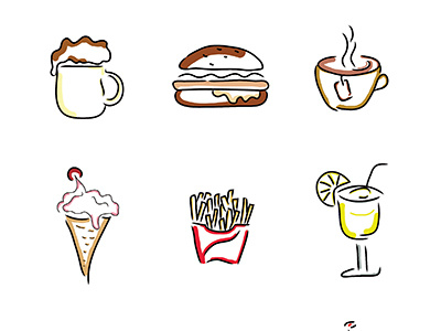 Junk Food Icons