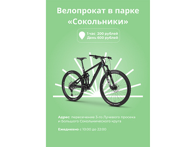 Bike Rental Poster graphic design poster